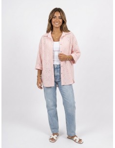 CHEMISE ROSE BRODERIE... 2