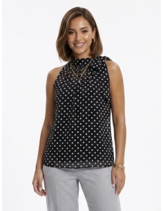 TOP NOIR SANS MANCHES...