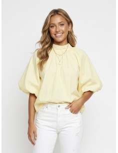 TOP JAUNE MANCHES...