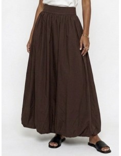 JUPE MARRON CHOCOLAT BALLON...