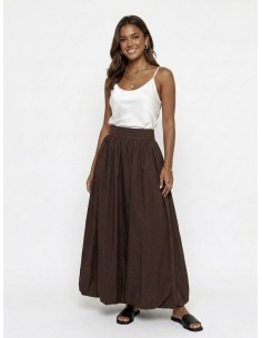 JUPE MARRON CHOCOLAT BALLON... 2