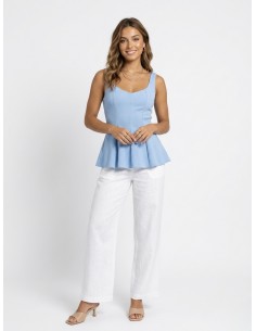 TOP DÉBARDEUR BLEU CLAIR... 2