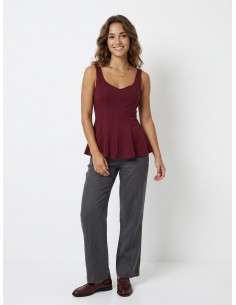 TOP DÉBARDEUR BORDEAUX UNI... 2