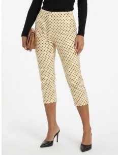 PANTALON CAPRI JAUNE...