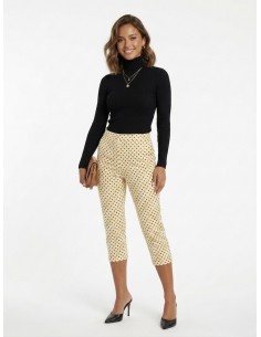 PANTALON CAPRI JAUNE... 2