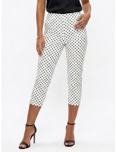 PANTALON CAPRI BLANC...