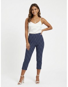PANTALON CAPRI BLEU MARINE... 2