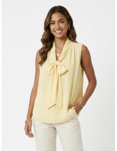 CHEMISE FLUIDE JAUNE SANS...