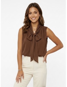 CHEMISE FLUIDE CHOCOLAT...