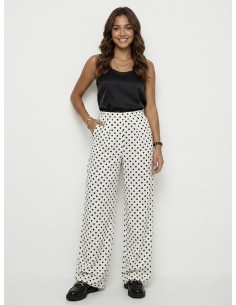 PANTALON BLANC À POIS... 2