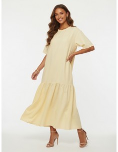 ROBE LONGUE JAUNE OVERSIZE...