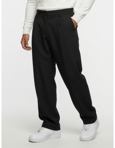 PANTALON NOIR FLUIDE & COUPE LARGE -...