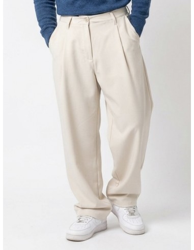 PANTALON BEIGE FLUIDE & COUPE LARGE -...