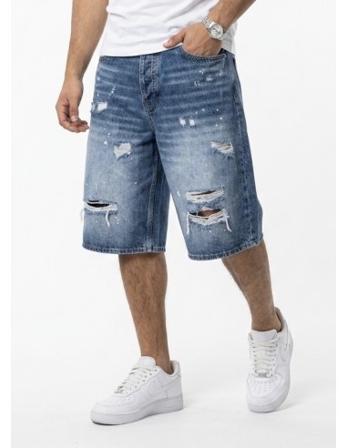 SHORT JEAN DESTROY BLEU CLAIR - HOMME