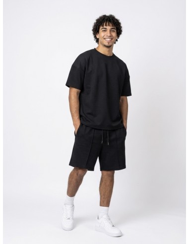 ENSEMBLE NOIR T-SHIRT & SHORT COUTURE...
