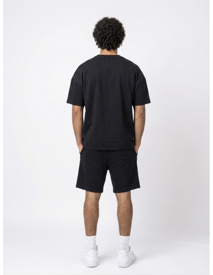 ENSEMBLE T-SHIRT & SHORT COUTURE NOIR - HOMME