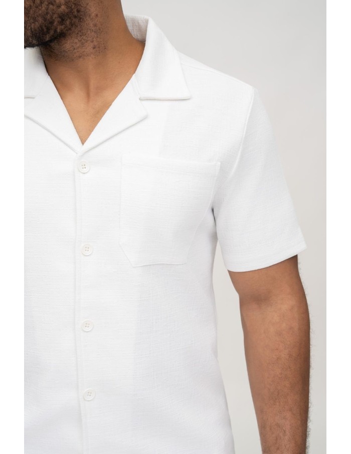 ENSEMBLE CHEMISE & SHORT BLANC - HOMME