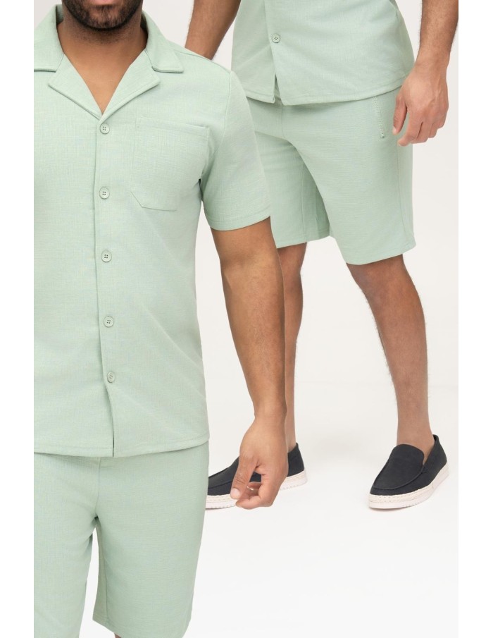 ENSEMBLE CHEMISE & SHORT VERT CLAIR - HOMME