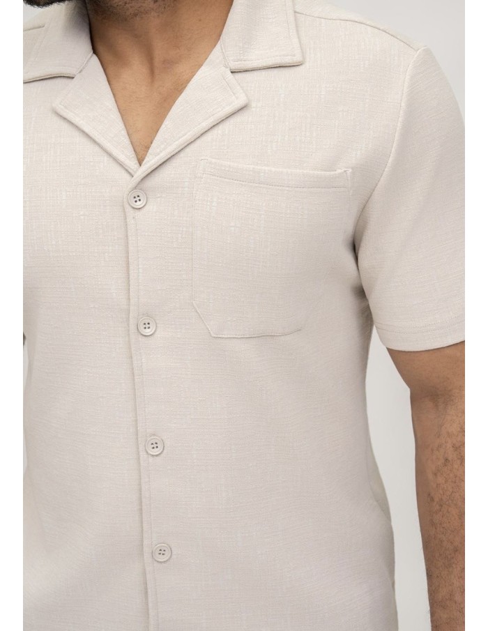 ENSEMBLE CHEMISE & SHORT BEIGE - HOMME