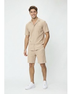 Ensemble uni plissé chemise...