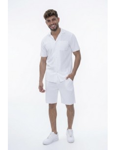 Ensemble uni plissé chemise...