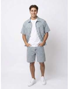 ensemble short en jean homme