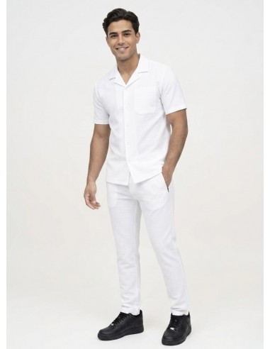 ENSEMBLE CHEMISE + PANTALON TEXTURÉ...