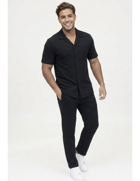 ensemble chemise pantalon noir