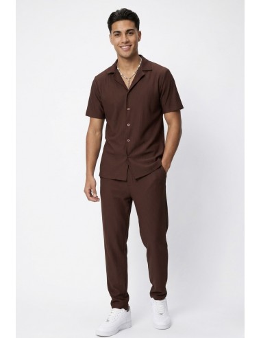 ENSEMBLE CHEMISE + PANTALON PLISSÉ...