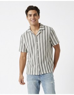 GILET CHEMISE IMPRIMÉ – HOMME