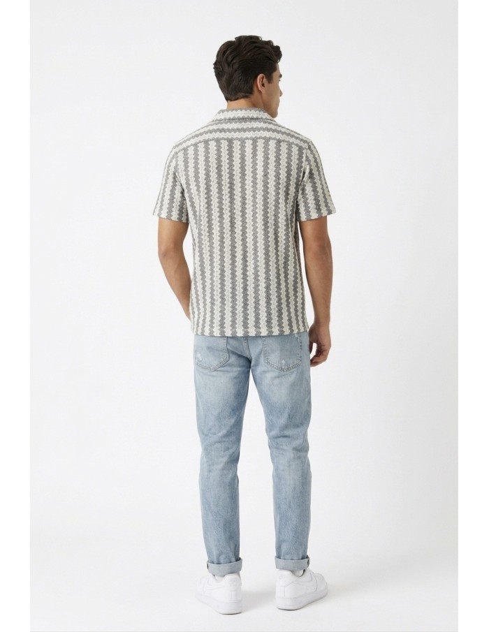 GILET CHEMISE IMPRIMÉ – HOMME