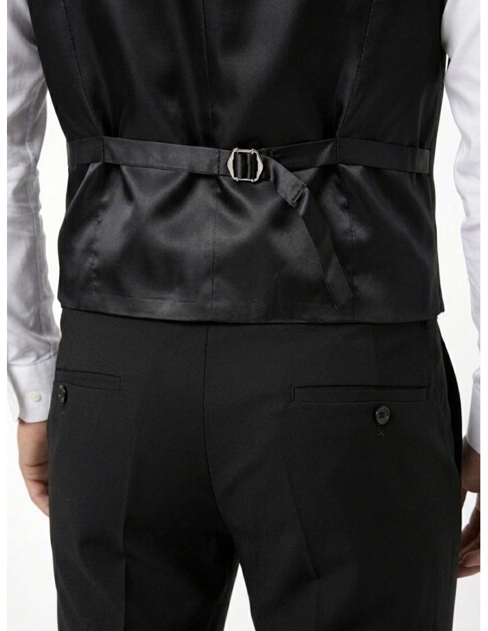 Costume 3 pièces noir paillettes  - homme