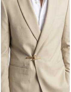 Costume 2 pièces beige - homme 2