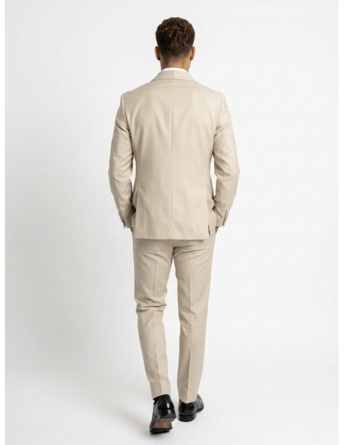Costume 2 pièces beige - homme