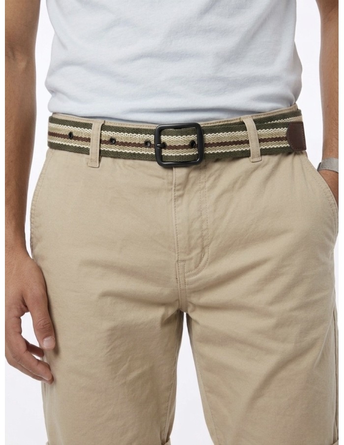 SHORT BEIGE ET CEINTURE TRESSÉE  - HOMME