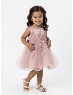 ROBE FLEURS EN RELIEF &...