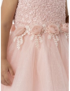 ROBE FLEURS BRODÉES & TULLE... 2