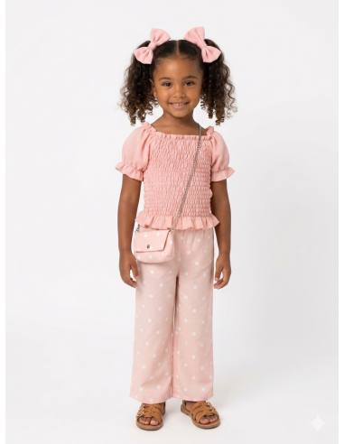 ENSEMBLE TOP + PANTALON + SAC ASSORTI...