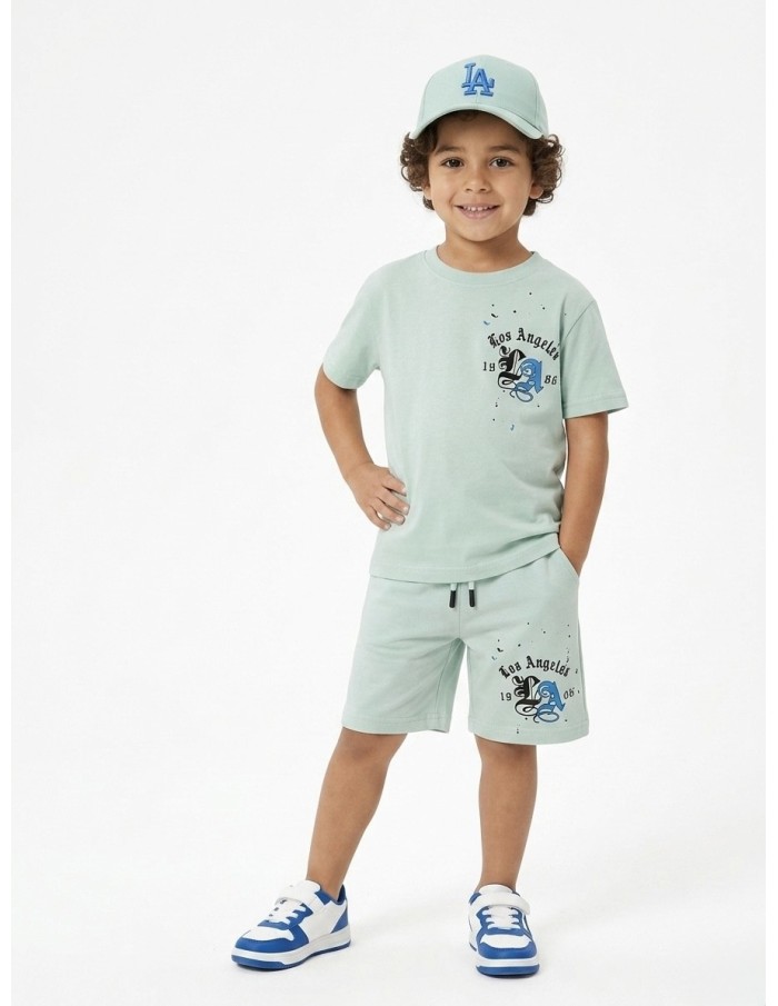 ENSEMBLE T-SHIRT + SHORT "LOS ANGELES" - GARÇON