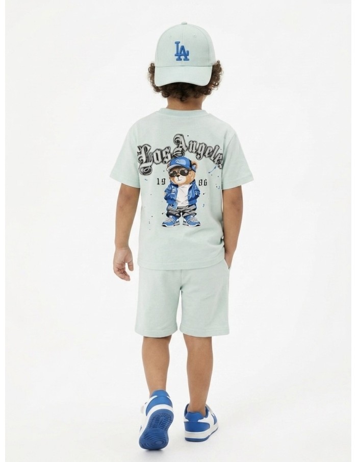 ENSEMBLE T-SHIRT + SHORT "LOS ANGELES" - GARÇON