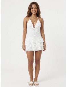 Robe Courte à Volants &... 2