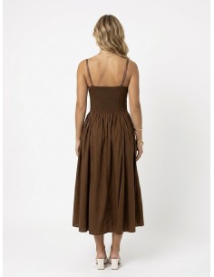 ROBE À BRETELLES MARRON... 2
