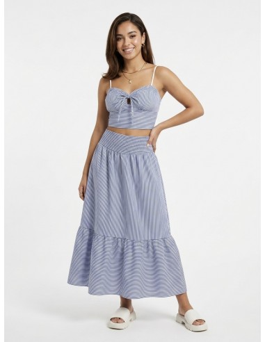 ENSEMBLE BUSTIER & JUPE RAYURES...