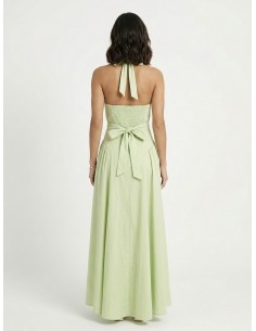 ROBE LONGUE COL V VERT... 2