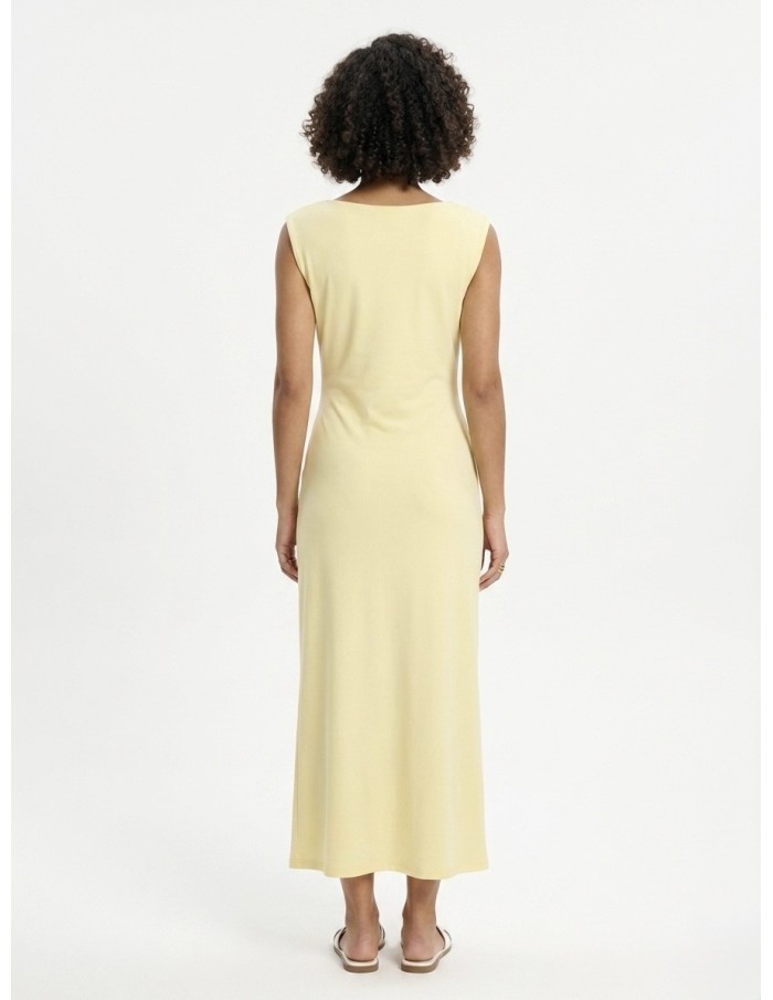 ROBE LONGUE DETAIL OR JAUNE CLAIR - FEMME