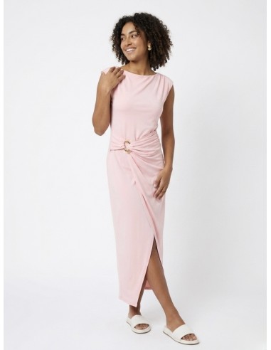 ROBE LONGUE DETAIL OR ROSE CLAIR - FEMME
