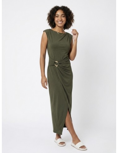 ROBE LONGUE DETAIL OR KAKI - FEMME