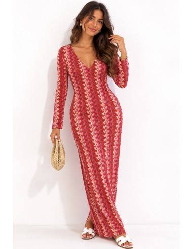 ROBE LONGUE EN CROCHET - FEMME