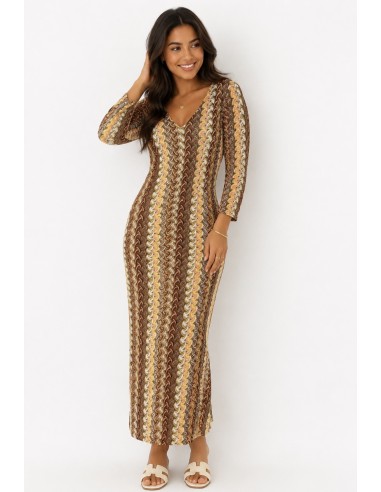 ROBE LONGUE EN CROCHET - FEMME