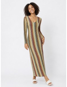 ROBE LONGUE EN CROCHET - FEMME